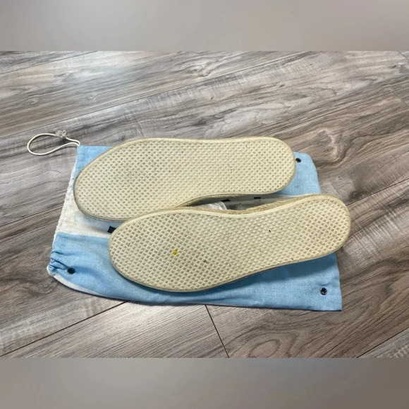 Toms Espadrilles Hologram Transparent Clear Silver Rope Wrapped Slip-On Size 9 - Picture 5 of 10